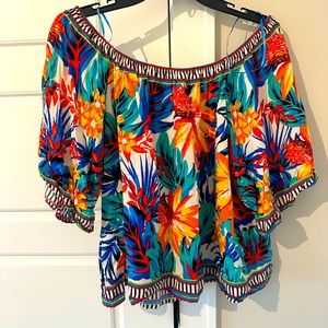 Floral off the shoulder top